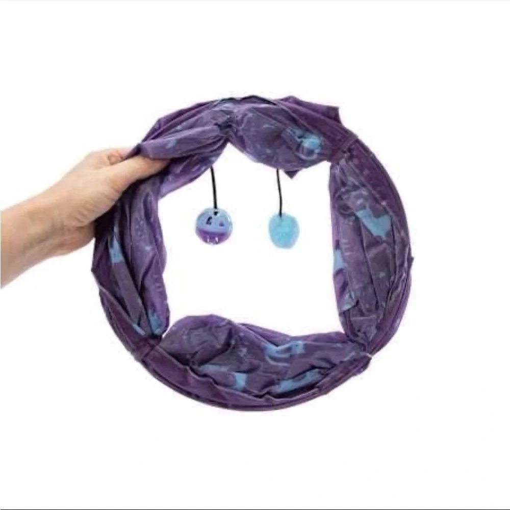 Purple Cat Tunnel with Toys